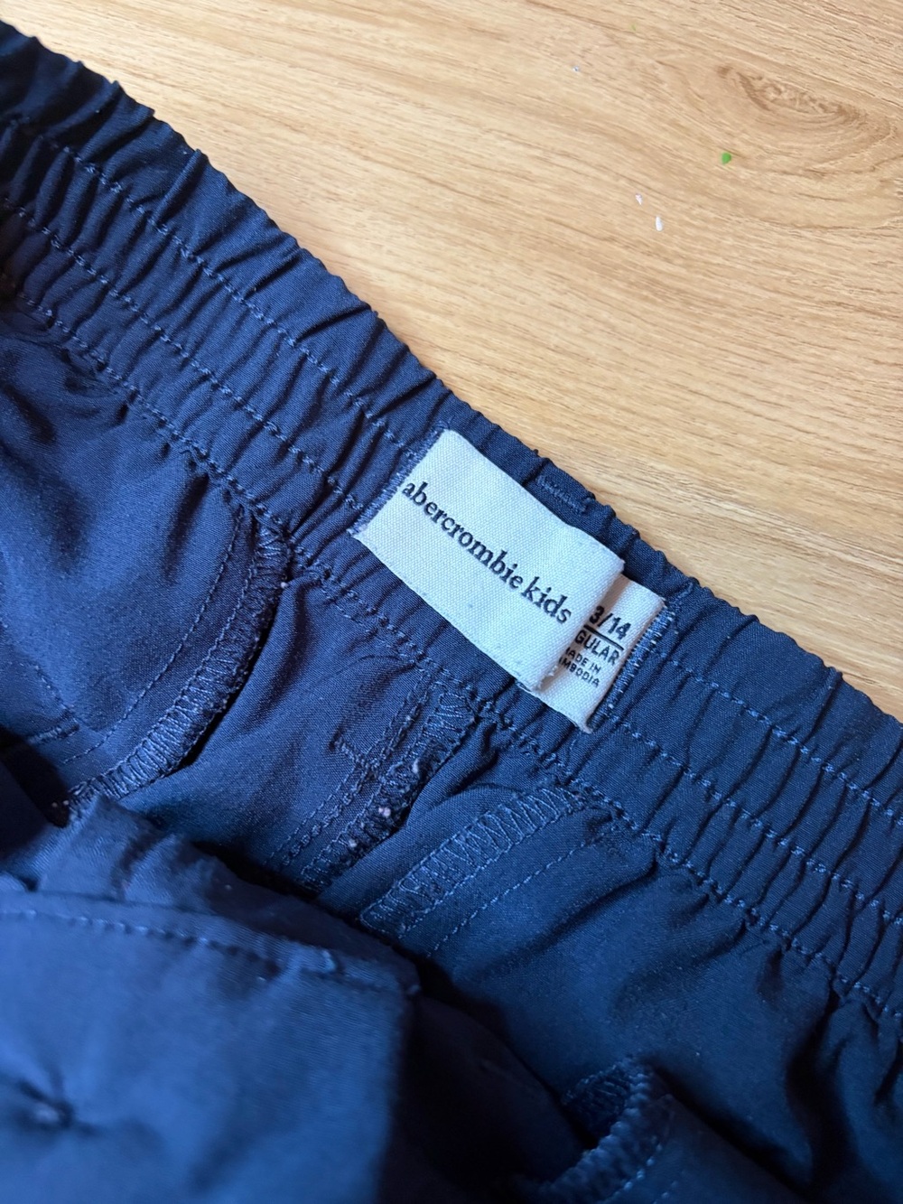 Abercrombie Kids Navy Elastic-Waist Boys Bottoms
